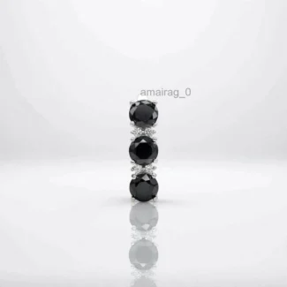 Black Diamond Stud Earrings 1