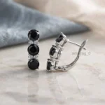 Black Diamond Stud Earrings 3
