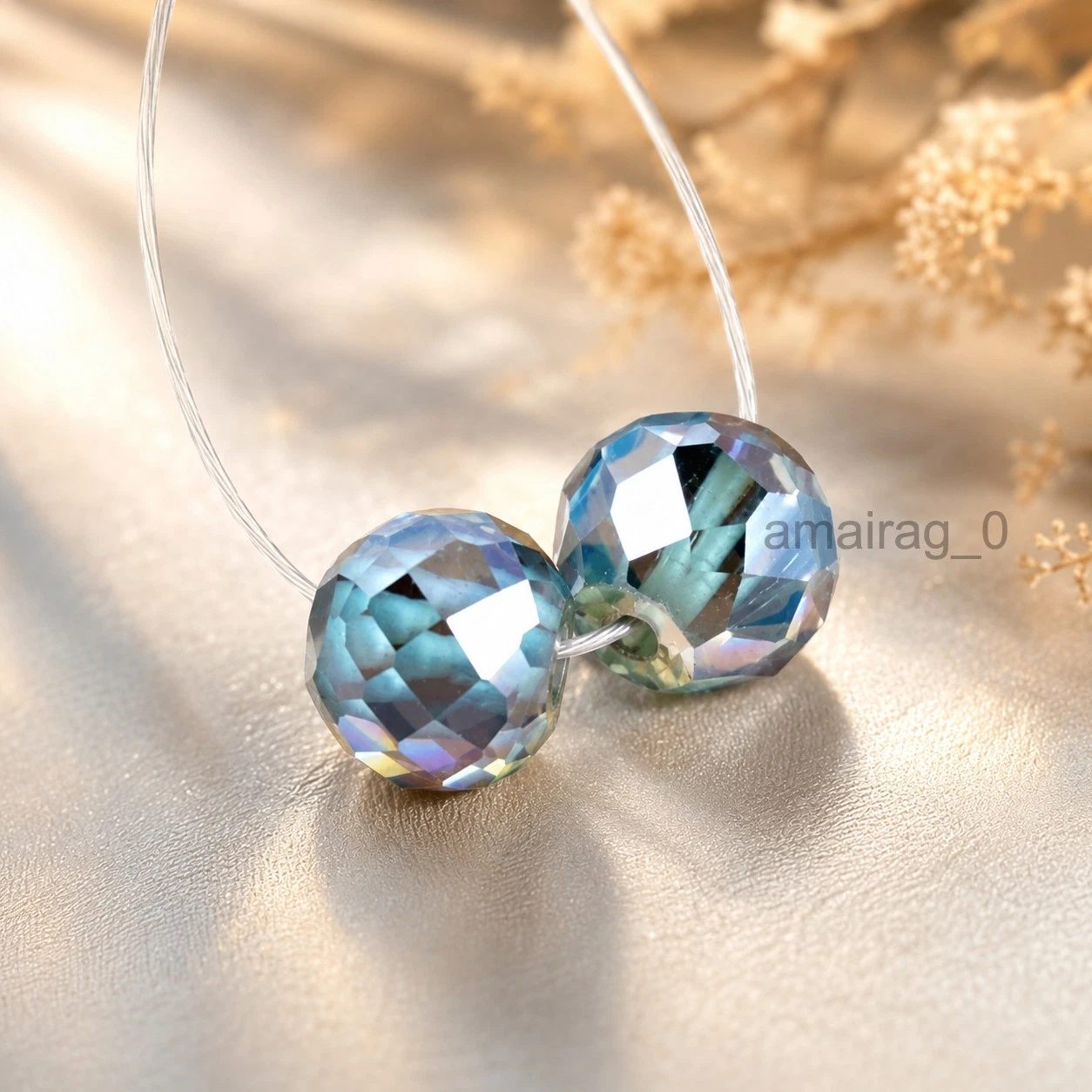 Blue Diamond Beads 1