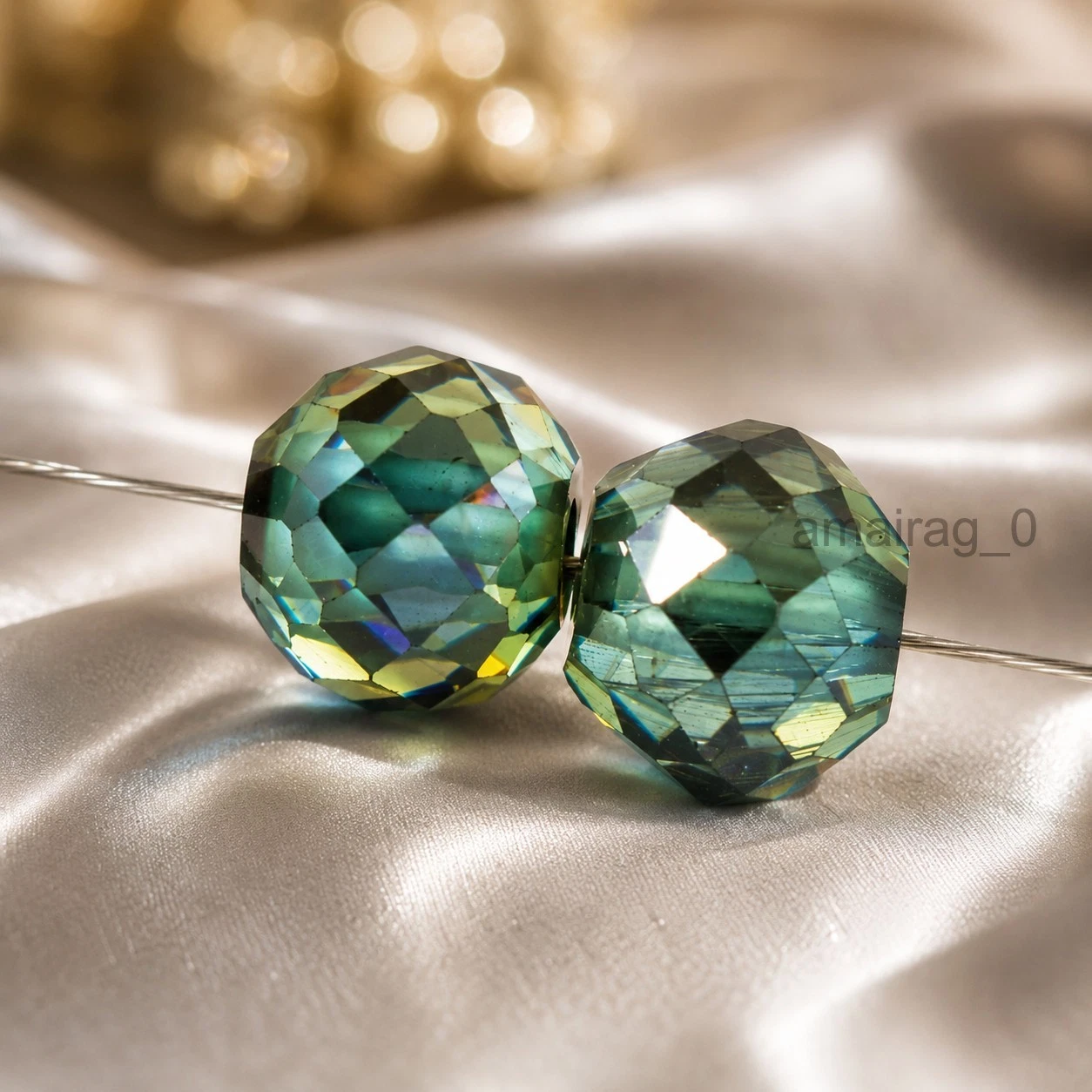Blue Diamond Beads 2