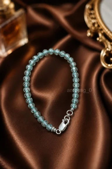 Blue Treated Diamond Beaded 1