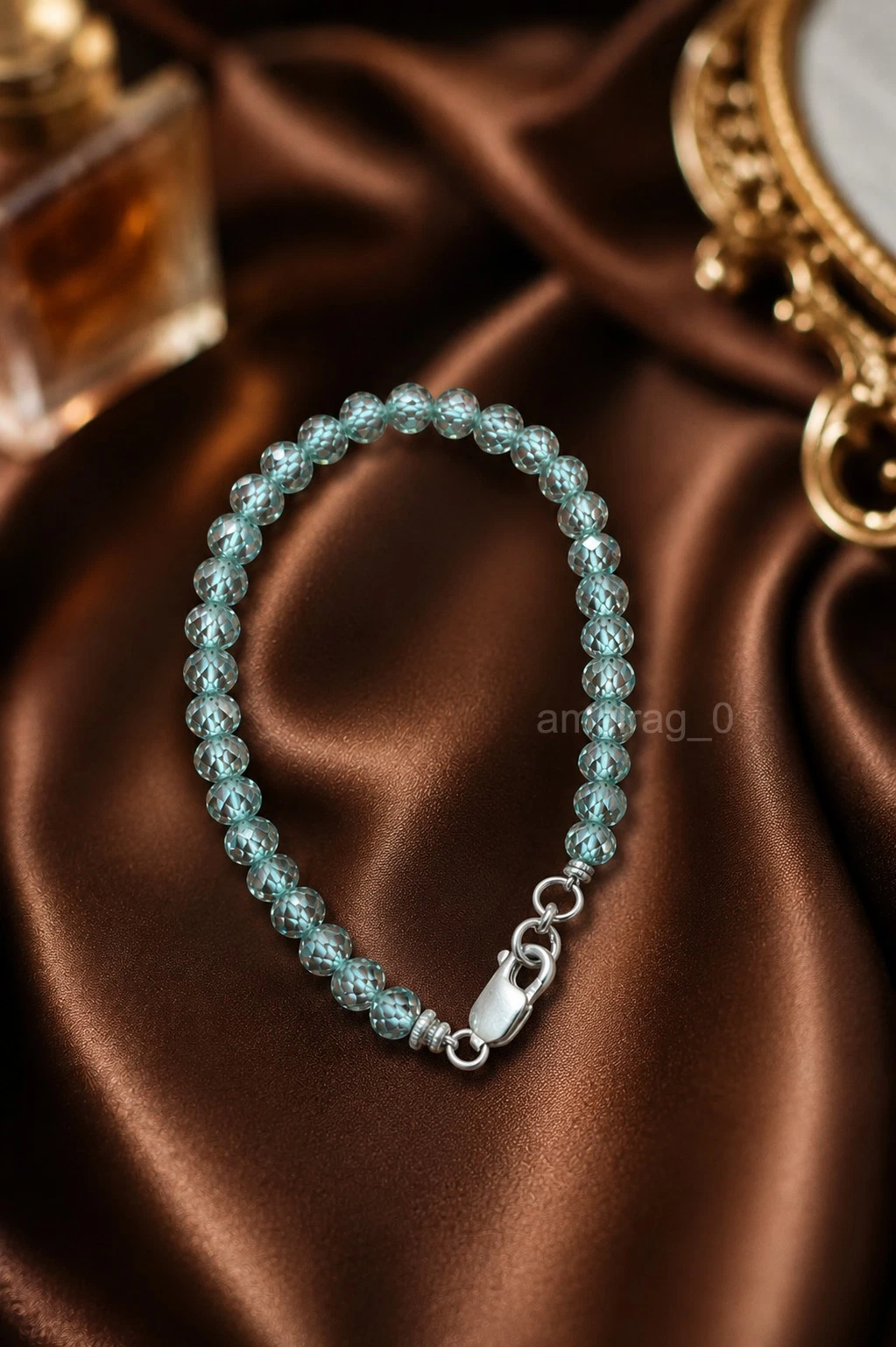 Blue Treated Diamond Beaded 1