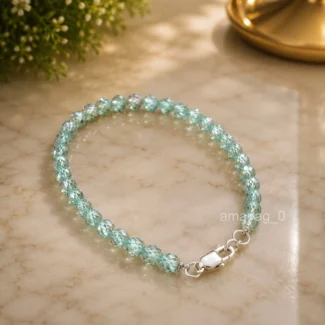 Blue Treated Diamond Beaded