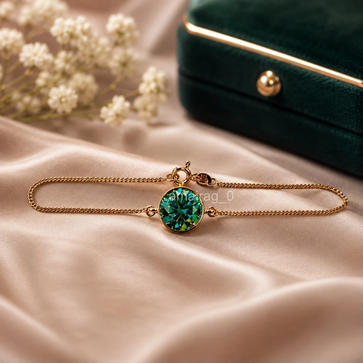 Blue Treated Diamond Bracelet 3