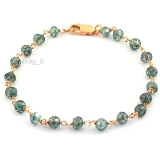 Blue Treated Diamond Bracelet 6mm 4