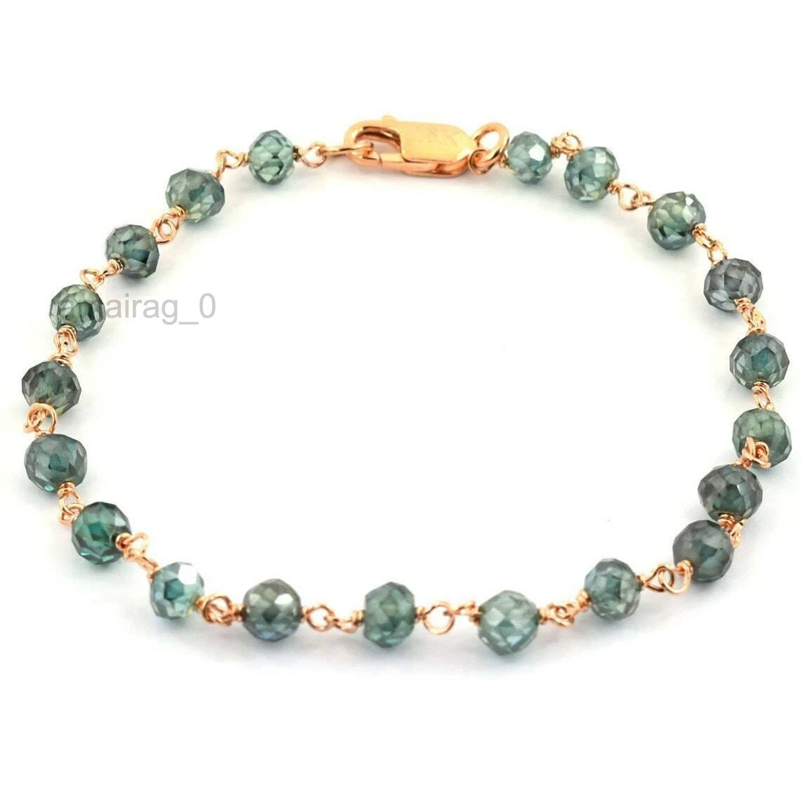 Blue Treated Diamond Bracelet 6mm 4