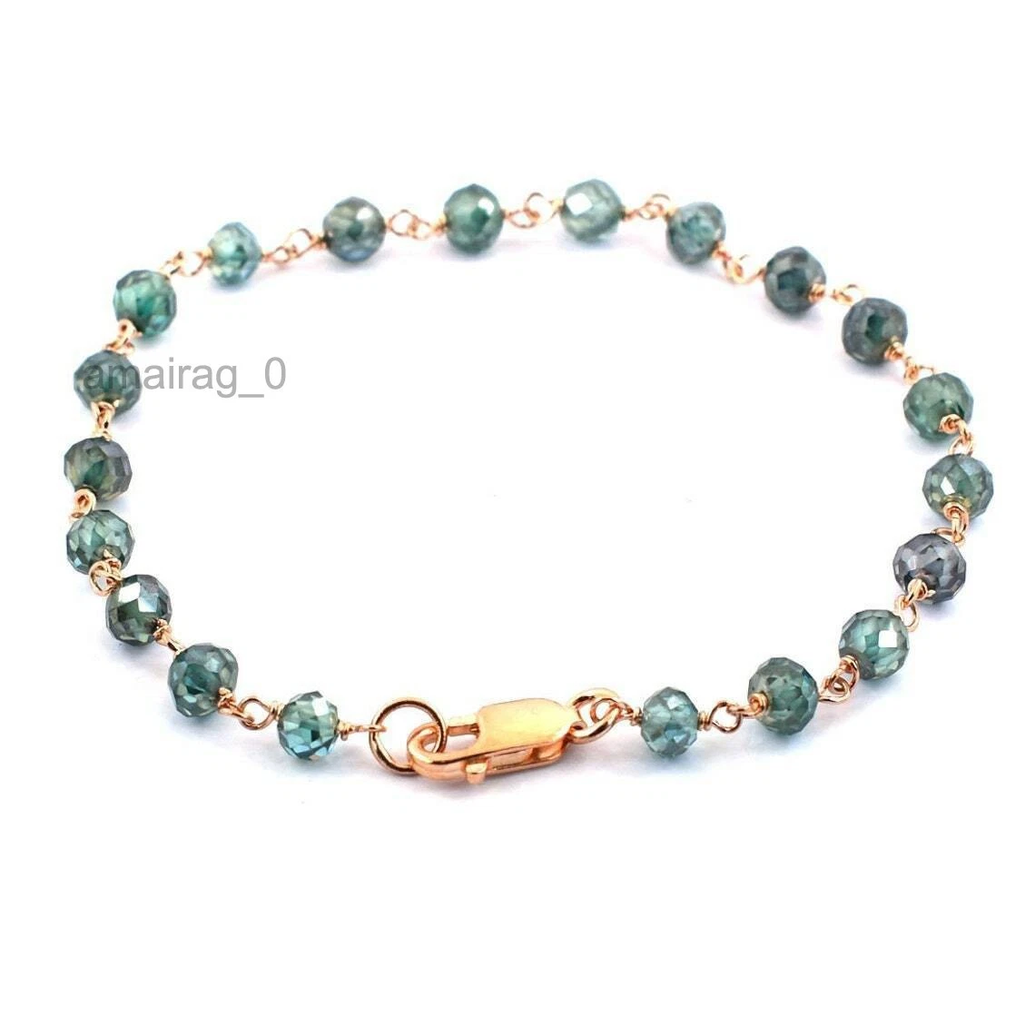 Blue Treated Diamond Bracelet 6mm