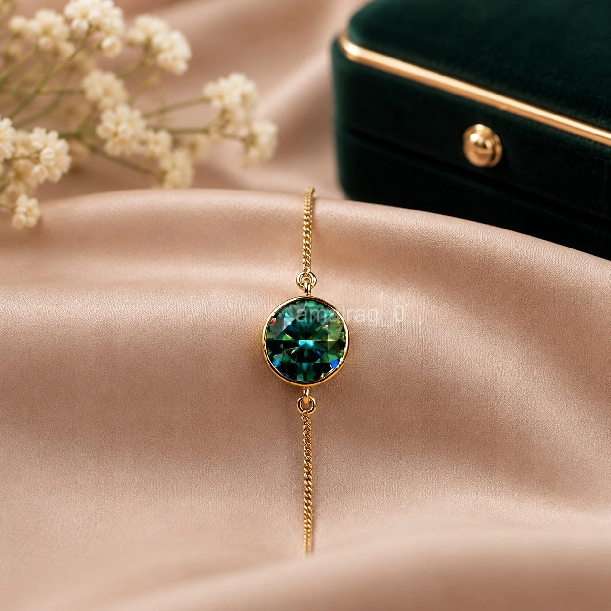 Blue Treated Diamond Bracelet