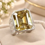 Champagne Diamond Ring 10 Ct Emerald (2)