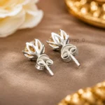 Champagne Diamond Stud Earrings 3