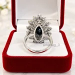 Engagement Ring 4 Ct Black 2