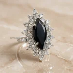 Engagement Ring 4 Ct Black 3