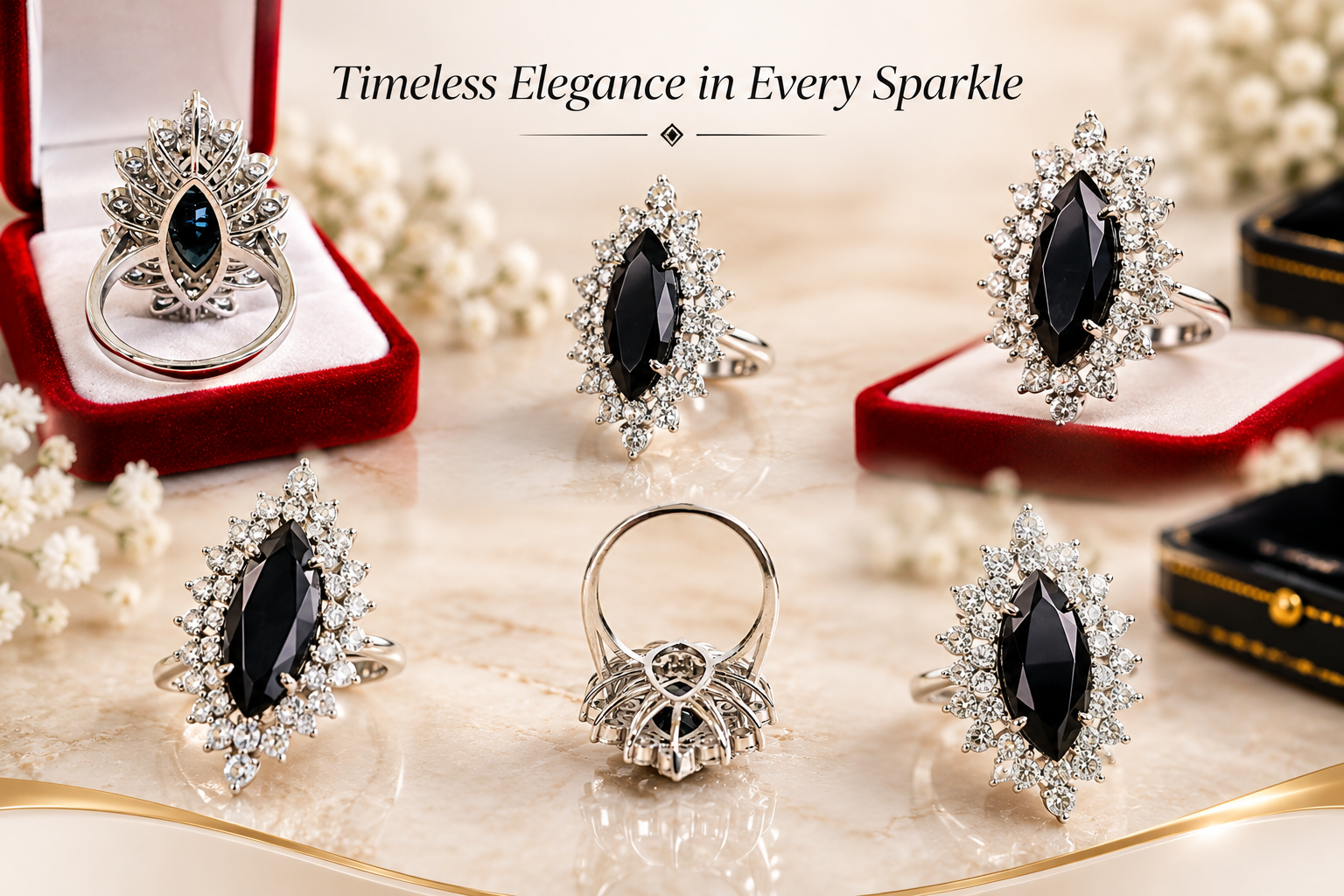 Engagement Ring 4 Ct Black banner