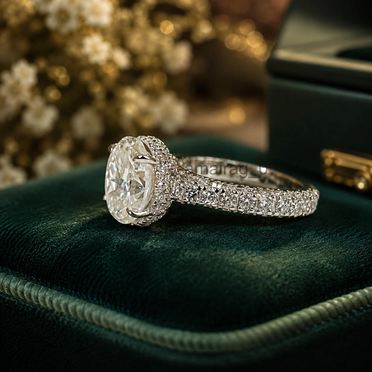 Off White HPHT Diamond Ring 1