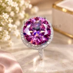 Pink Halo Ring 10 Ct 925 (1)