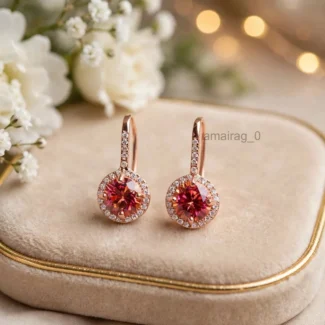 Stud Earrings Rose Gold 2