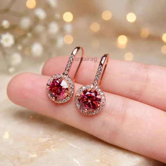 Stud Earrings Rose Gold