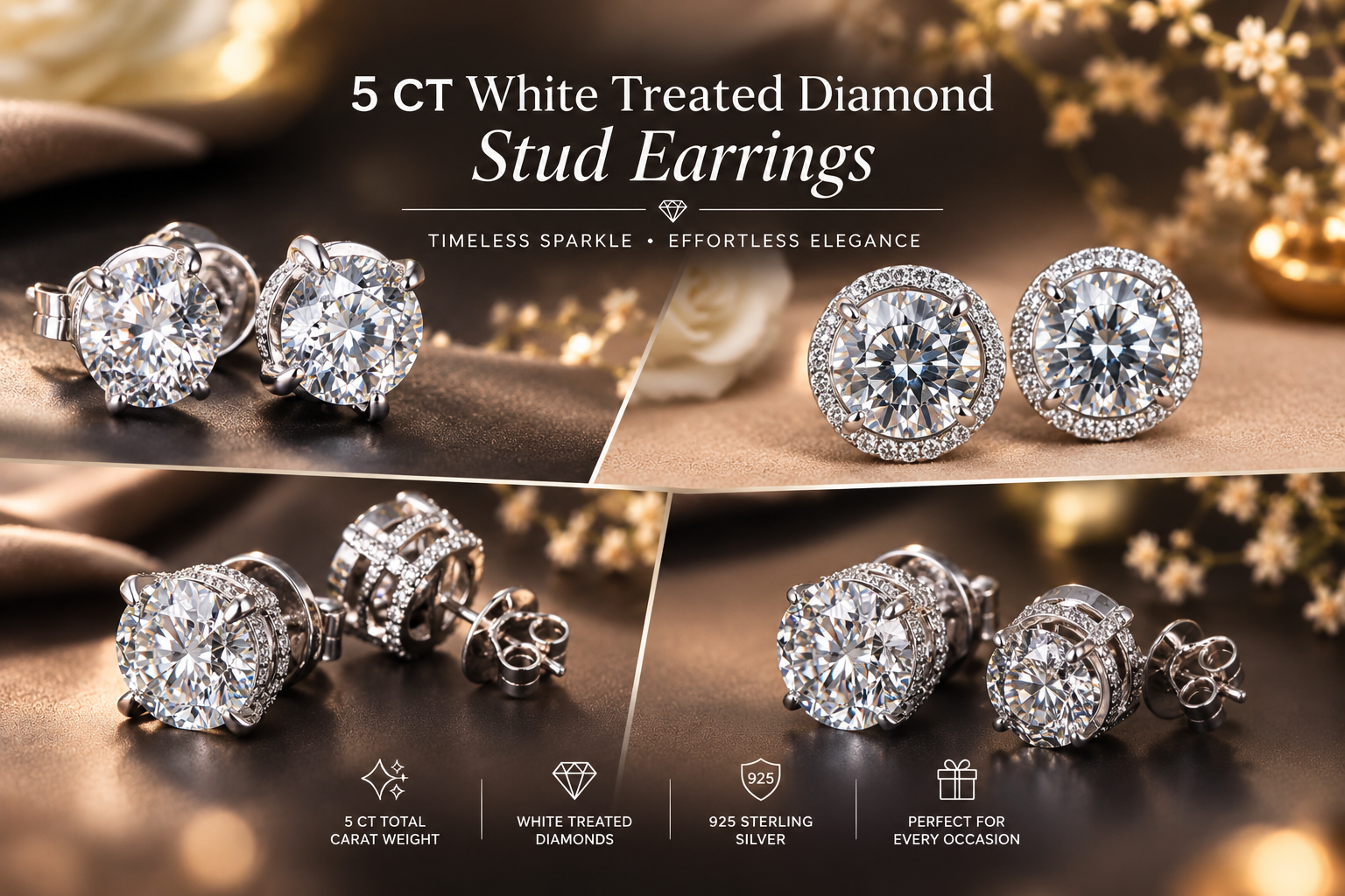 Timeless Diamond Stud Elegance