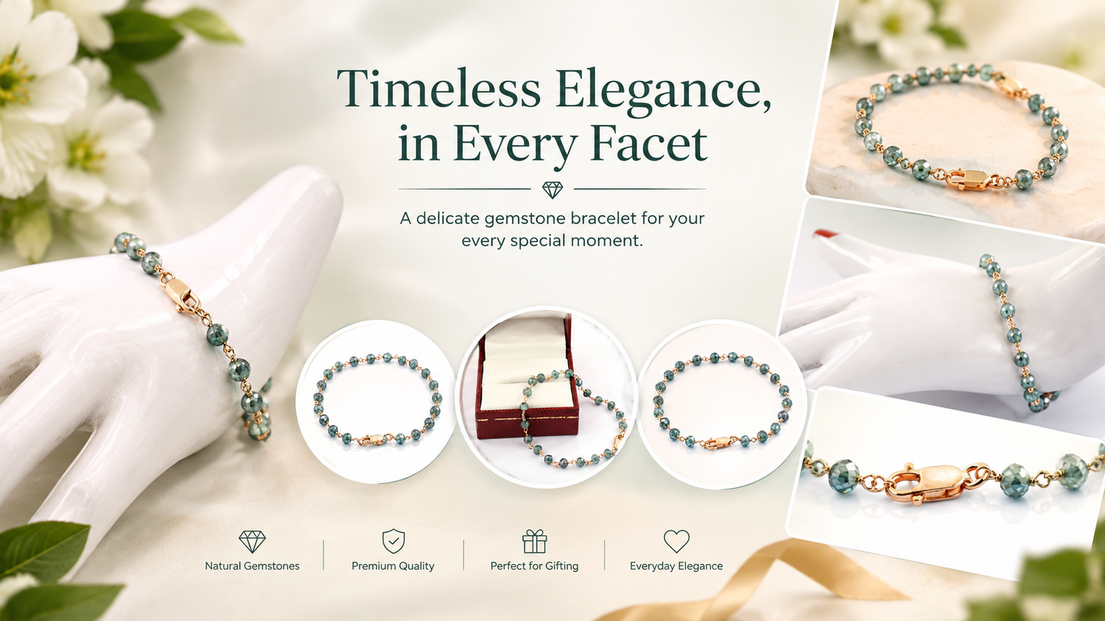 Timeless Gemstone Bracelet Elegance