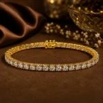White Diamond Unisex Tennis Bracelet 1