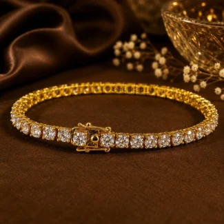 White Diamond Unisex Tennis Bracelet