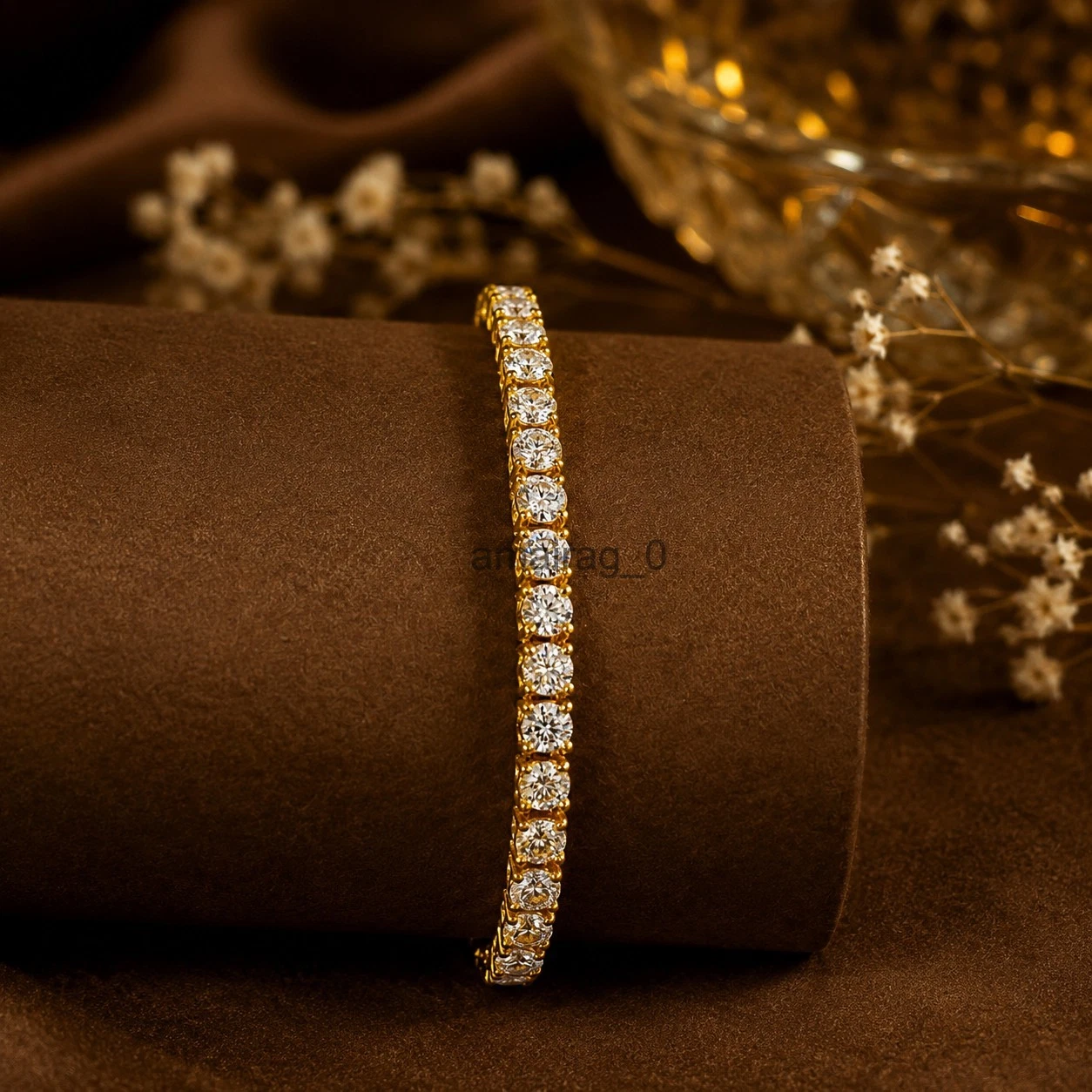 White Diamond Unisex Tennis Bracelet 4 White Diamond Unisex Tennis Bracelet 4