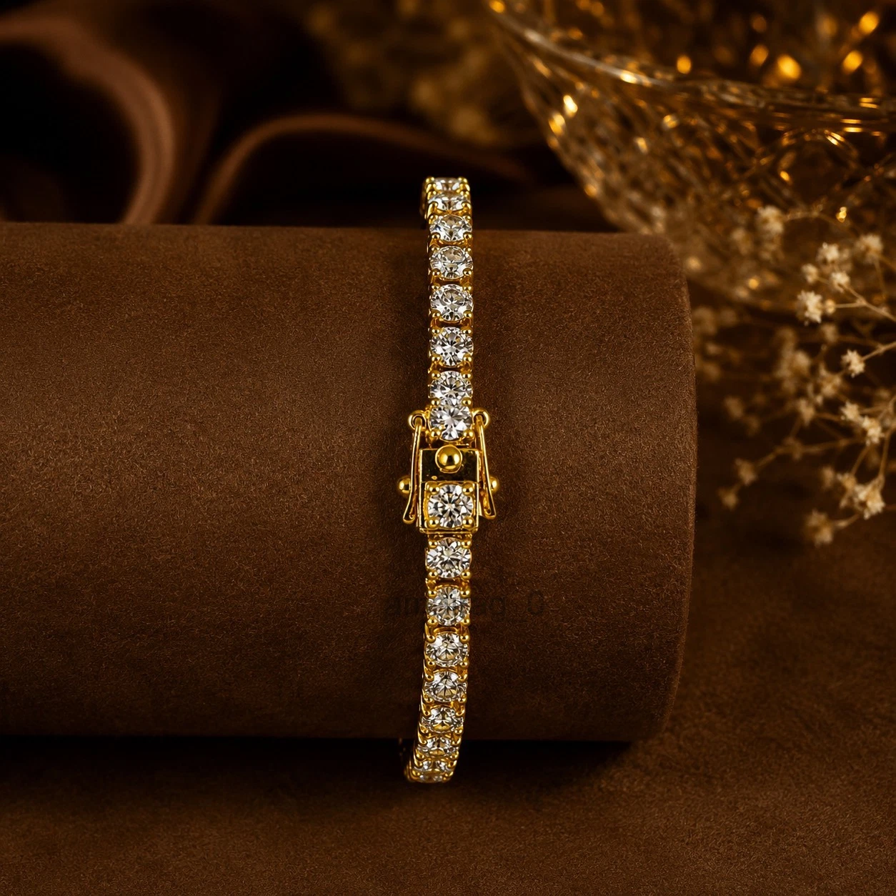 White Diamond Unisex Tennis Bracelet 5 White Diamond Unisex Tennis Bracelet 5