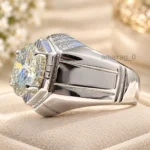 White Treated Diamond Ring 6CT 3